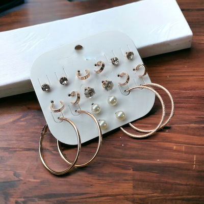 Combo of 10 Sterling Earrings Set