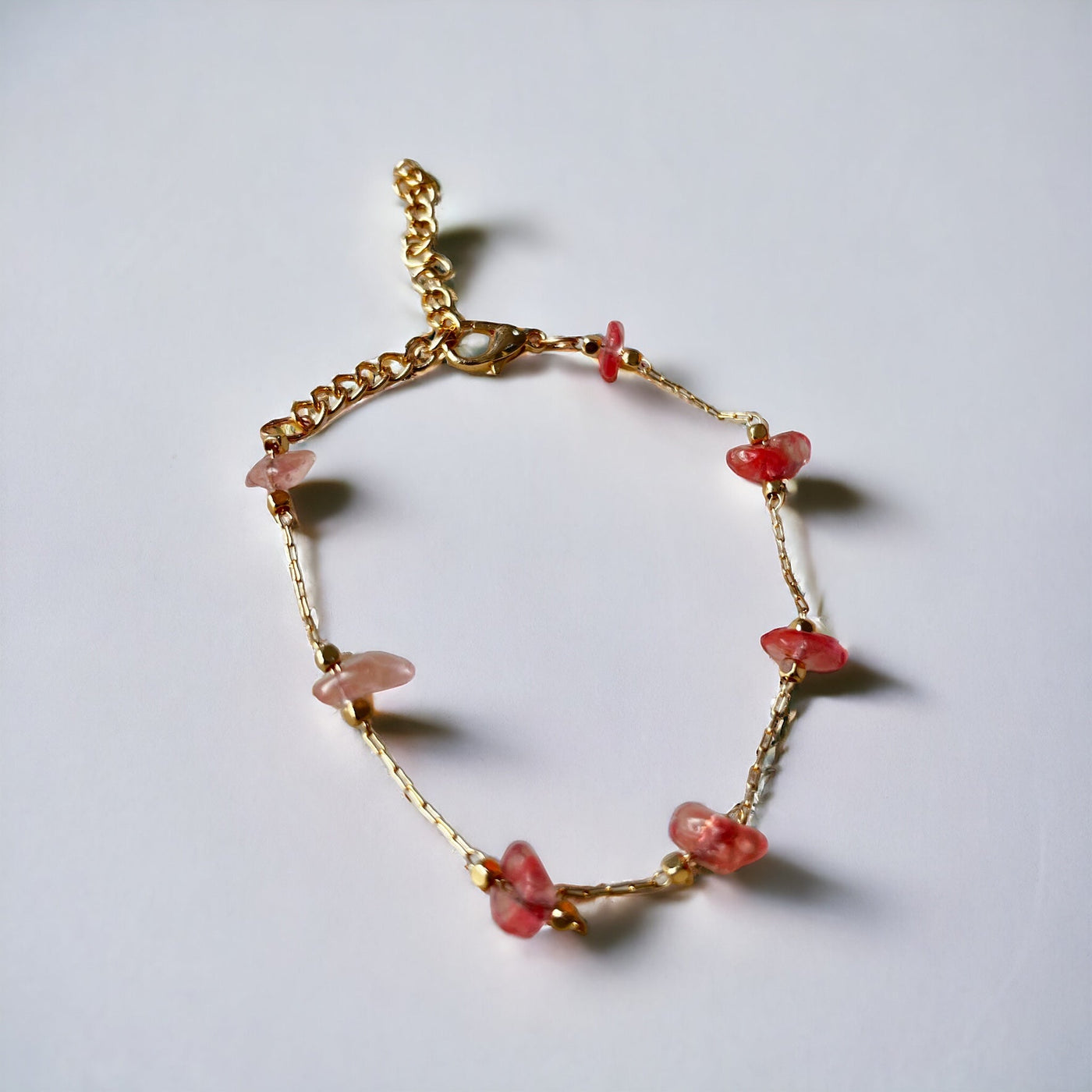 Pink Crystal Stones Bracelet